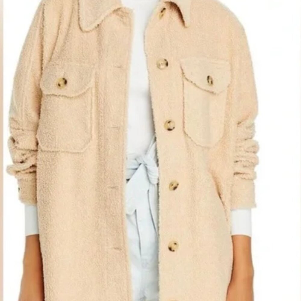 A.L.C. Cream Teddy Shacket